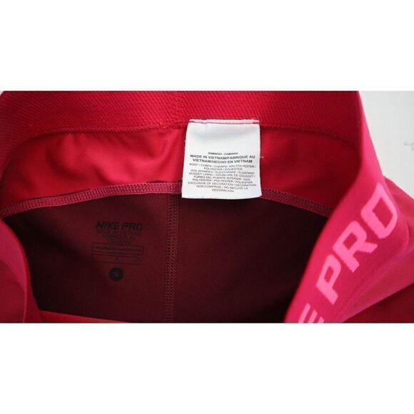 Nike Pro 589366 691 Women Sz S Fuchsia 2-Tone Dri-Fit Training Capri Tights $60 - Picture 3 of 6